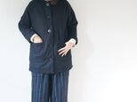 Wool stripe Shaggy tuck wide Pants LADY'Sの画像