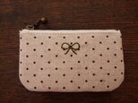 coin purse（khaki dot）の画像