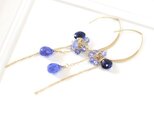 タンザナイト＆アイオライトピアス
