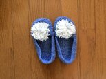 足が小さい人のためのニットルームシューズ（スノー）の画像