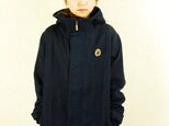 hoody JK/ stripe navy denimの画像