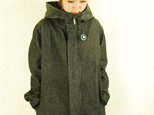 hoody JK/ stripe black denimの画像