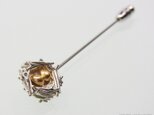 Golden Nest Eggs Pin Brooch