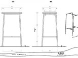 　木とアイアンのスツール【H様　オーダー品】の画像