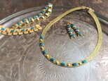 ヴィンテージネックレス ターコイズ　vintage necklace <ncMS-TQcb>の画像