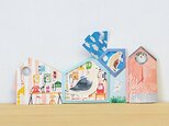 メッセージカード/ハト時計の画像