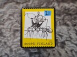 フィンランド　童話切手ブローチ664の画像