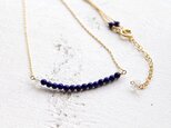 ラピスラズリのラインネックレス