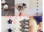 happybag♡福袋♡お星様ガーランド、耳飾り、ヘアアクセサリー3点セットの画像