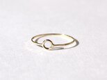 Circle motif ring / K18の画像