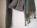 「Mさまご依頼品」手織りカシミアマフラー・・モリとイズミ