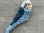 セキセイインコ（水色）＊ブローチの画像