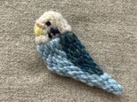 セキセイインコ（水色）＊ブローチ