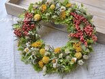 野花の春色wreathの画像