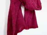 マルーンなアルパカのショール