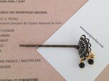 Matteblack Czech Beads Hair pinの画像