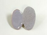 OVAL double brooch (gray)の画像