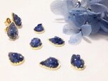 【pebble series】DropS•autumn sapphire ピアス/イヤリングの画像