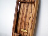 木製iPhoneケース（ゼブラウッド・フルカバー）の画像