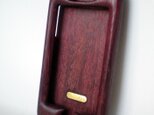 木製iPhoneケース（パープルハート・フルカバー）の画像