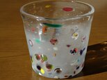 水玉模様　ロックグラス