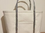 【t h様 受注品】帆布トート(シルバー)の画像