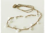 【金属フリー】Pearl pearl necklaceの画像