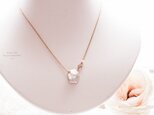 【14kgf】OnePetalペタル/Pearlクレオはなびらパールネックレス　Silverシルバーの画像