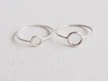 【再販】　Silver Circle Ring Set - thick -の画像