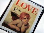 アメリカ「1996年LOVE切手」ブローチの画像