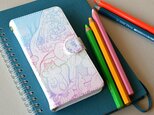 リス達の住む森〜rainbow 手帳型スマホケース《受注生産:iPhone,Android対応》の画像