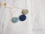 [生産終了品]”en-blue”ビーズ刺繍ネックレスの画像