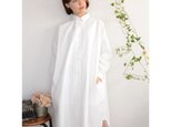 タイプライター long shirts onepiece_whiteの画像