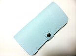Sky blue leather iPhone6/6S PLUS (5.5) caseの画像
