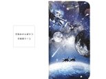 ★手帳型ケース★宇宙おさんぽネコ iPhone16〜選択可能 iPhoneケースの画像