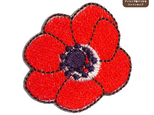 アネモネのワッペンＭ（レッド）