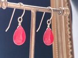 [ピアス/イヤリング] red color jadeの画像