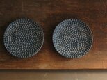 黒結晶水玉菓子皿・丸の画像