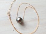 K14GF tahitian pearl nacklaceの画像