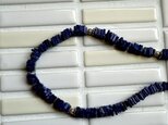 ラピスラズリ（スクエアロンデル）のネックレス