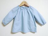 ＜N様ご予約品＞水色の水玉のスモック (70〜80cm)