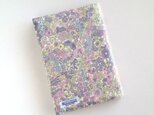 リバティ A5ブックカバー マーガレットアニー ピンクグレー