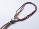 leather long necklaceの画像