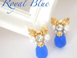 ＝ROYAL BLUE GLASS＝ イヤリングの画像