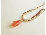 【金属フリー】Cherry red necklaceの画像