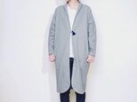 omake/monk coat long/ White grayの画像