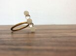 ⚪︎⚪︎⚪︎ring 『glass＋brass jewelry』【ガラスリング】の画像