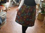 ウール着物反物から作ったスカートの画像