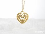 【14KGF】"Mat Gold Filigree Heart"の画像