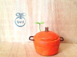 716.bud 粘土の鉢植え 鍋の画像
